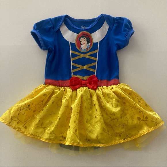 Disney Baby Girl 12-18 Months Snow White Princess Bodysuit Dress Costume - Picture 1 of 8